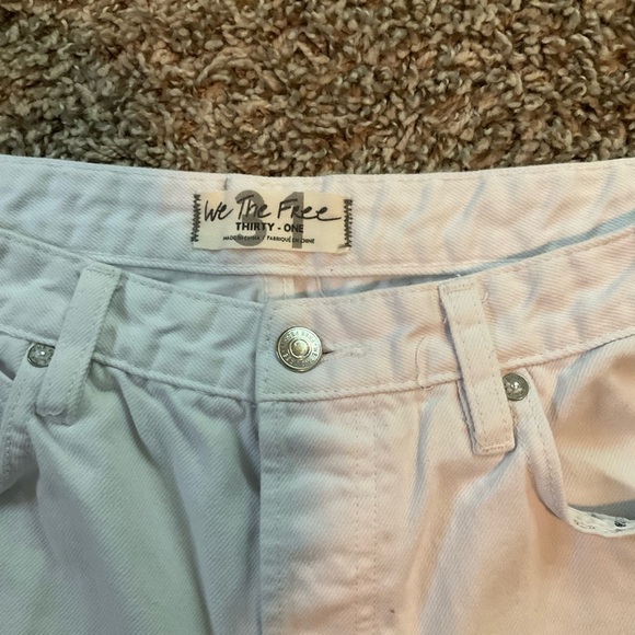 We the Free White Wide Leg Jeans Size 31 - Picture 3 of 8